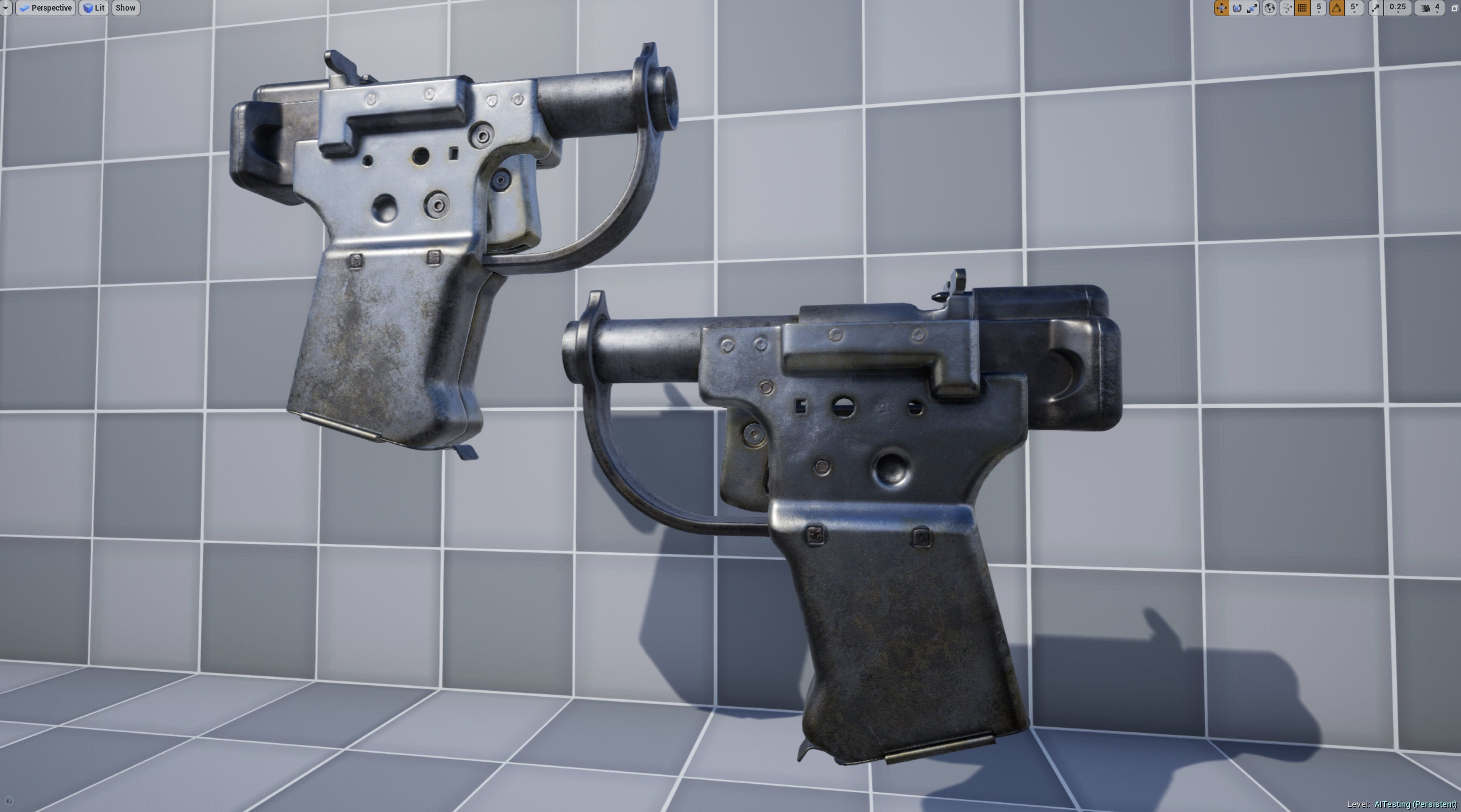 FP-45 Liberator Low-poly 3D model_21