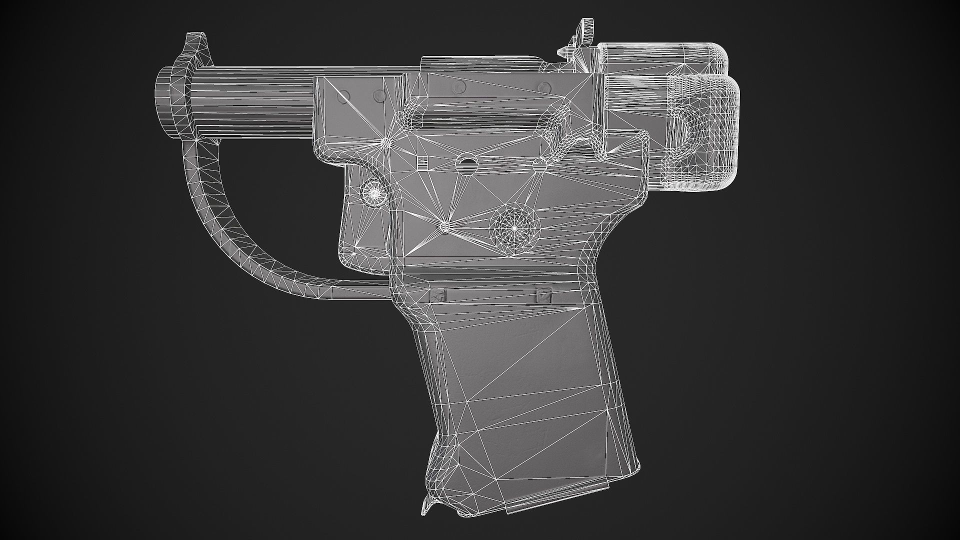 FP-45 Liberator Low-poly 3D model_18