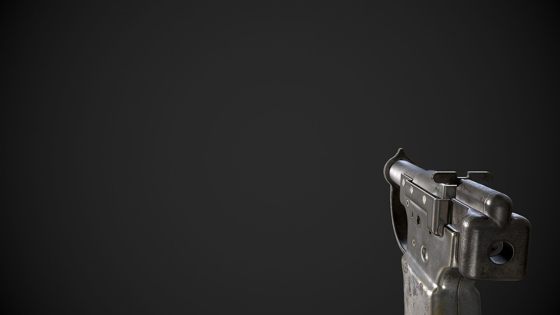 FP-45 Liberator Low-poly 3D model_11