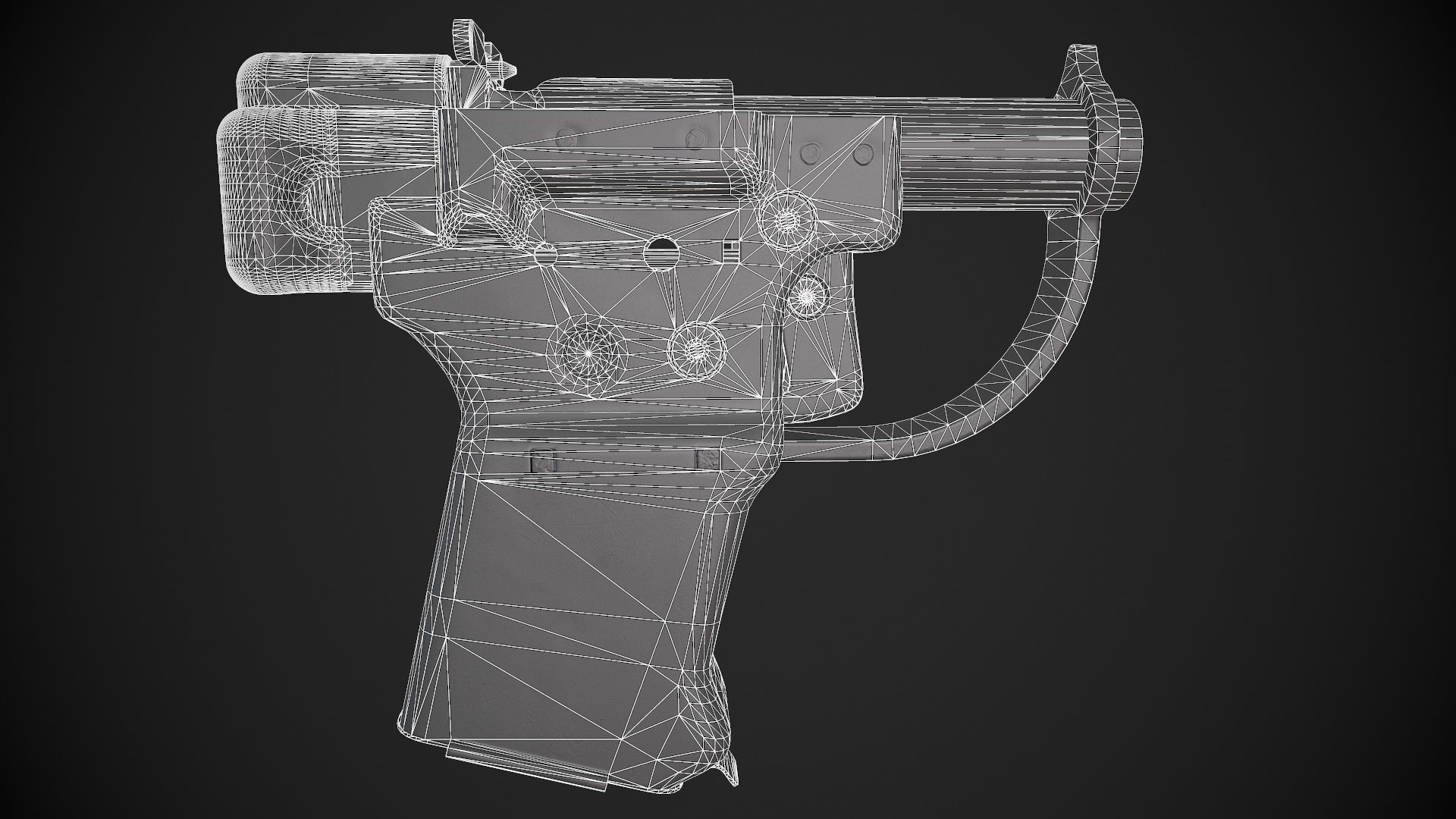 FP-45 Liberator Low-poly 3D model_17