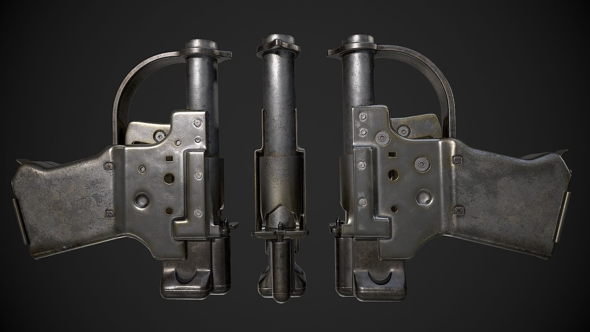 FP-45 Liberator Low-poly 3D model_2