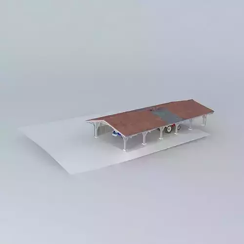 agricultural wood frame shed