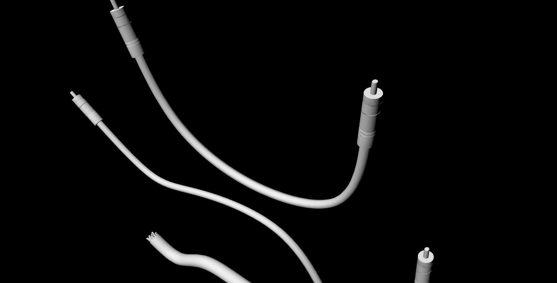 Cables untextured Free 3D model_1