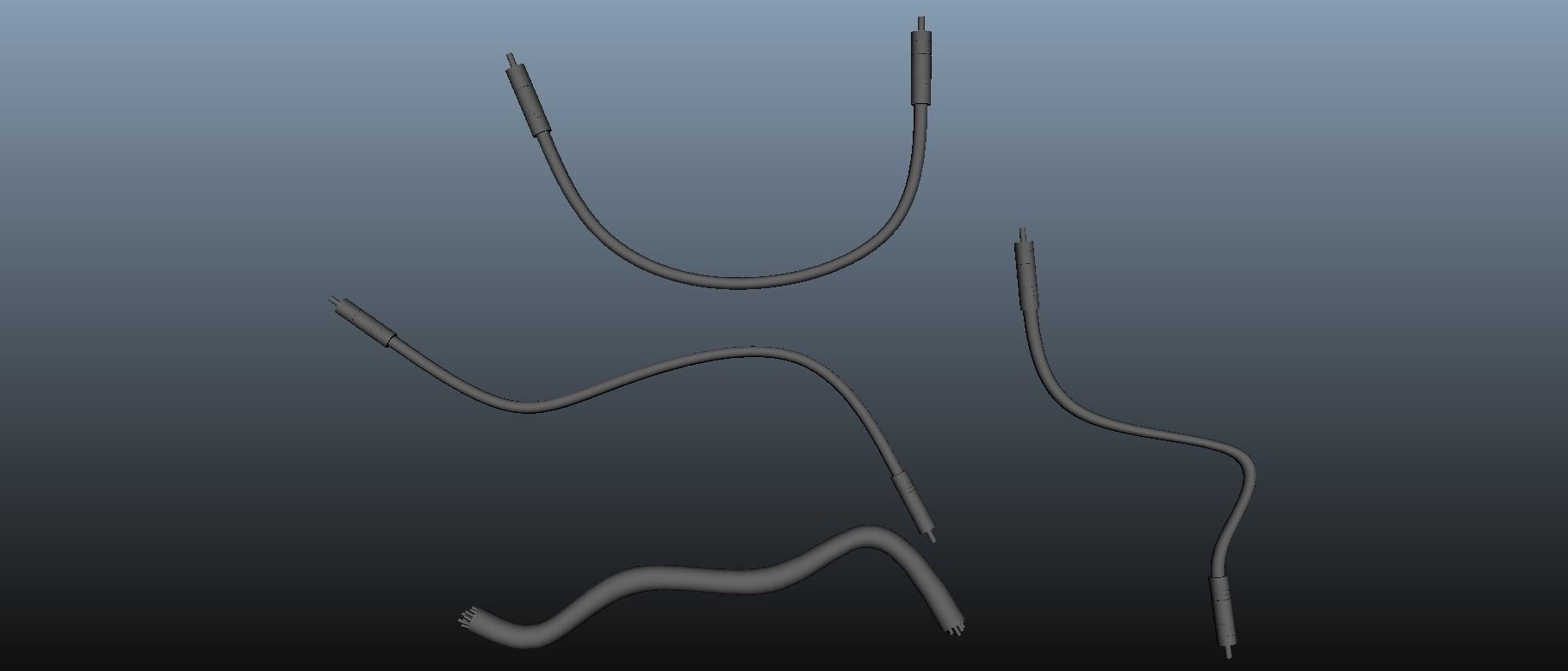 Cables untextured Free 3D model_3