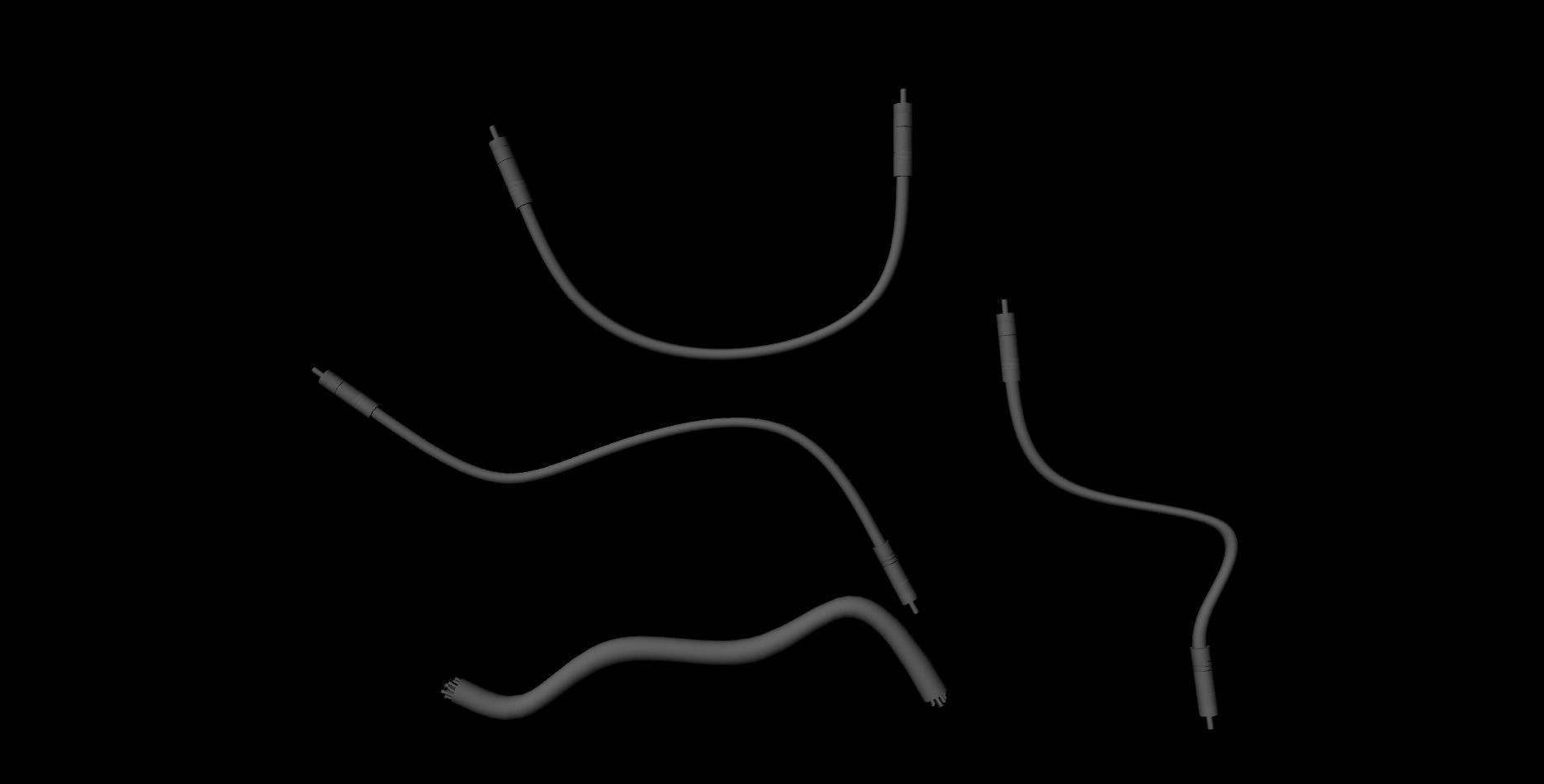 Cables untextured Free 3D model_2