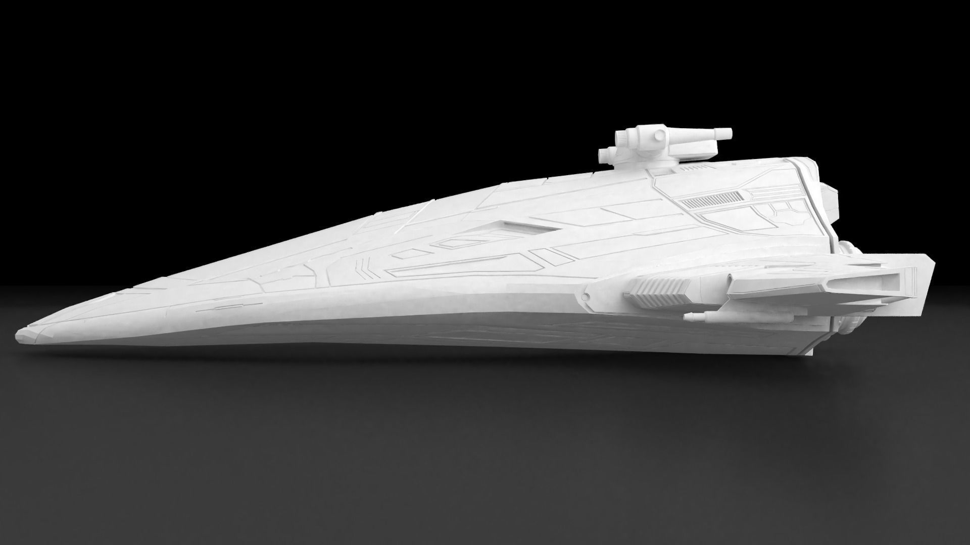 Starfighter Spaceship 3D print model_6