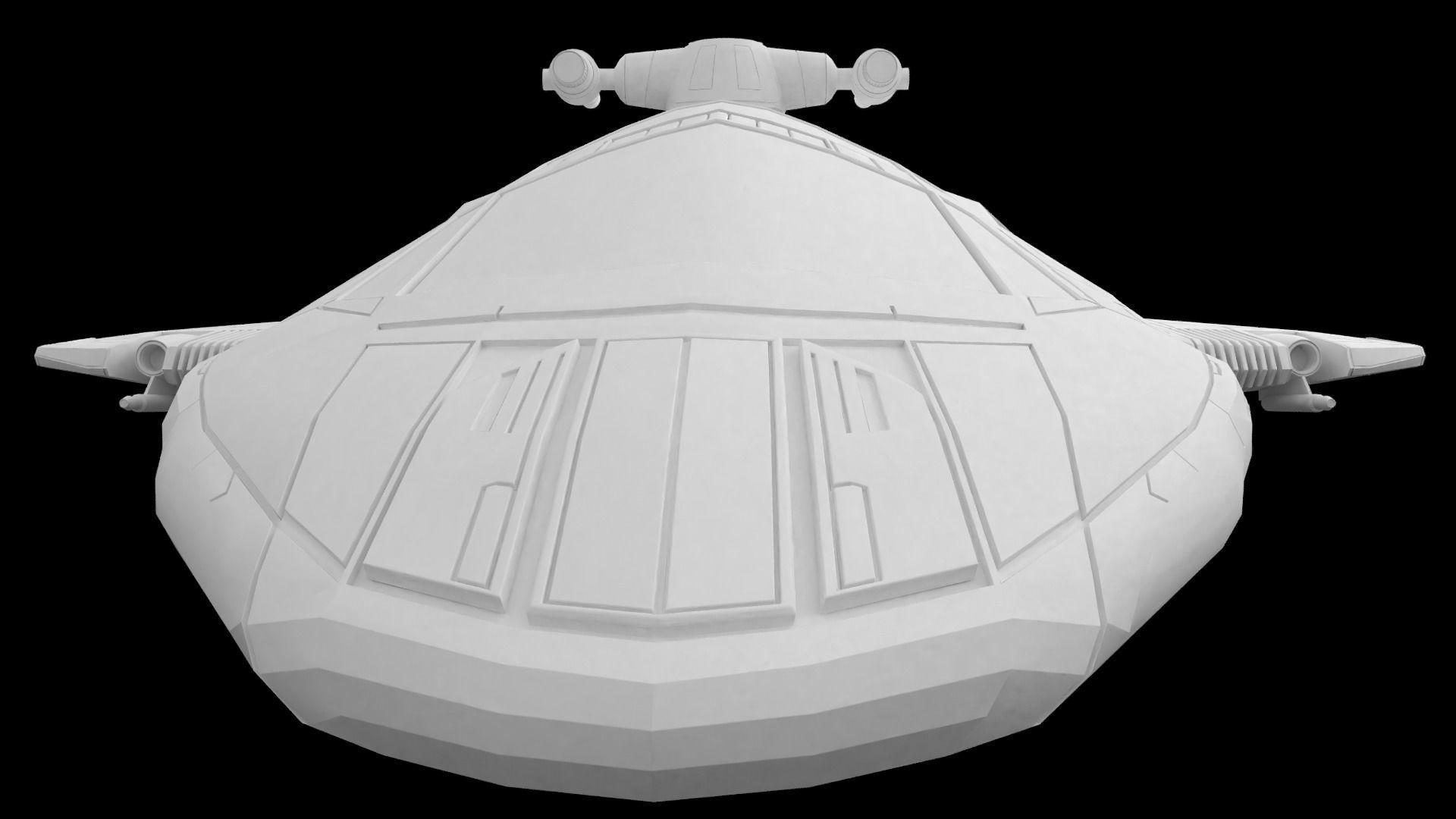 Starfighter Spaceship 3D print model_8
