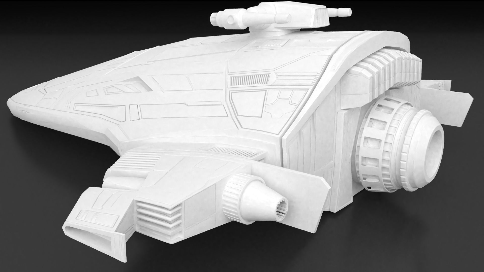 Starfighter Spaceship 3D print model_3