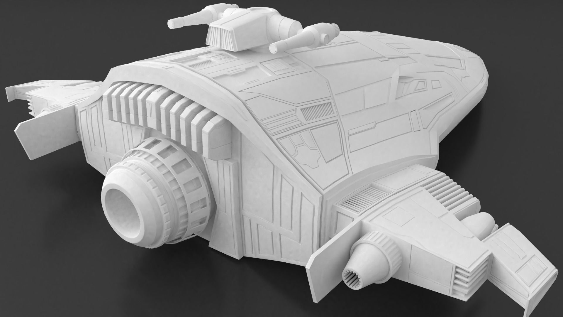 Starfighter Spaceship 3D print model_4