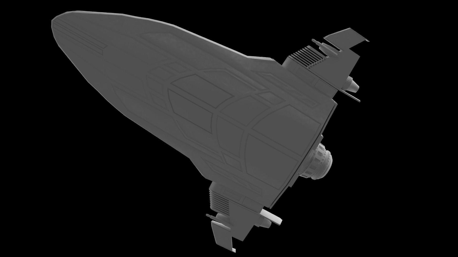 Starfighter Spaceship 3D print model_7