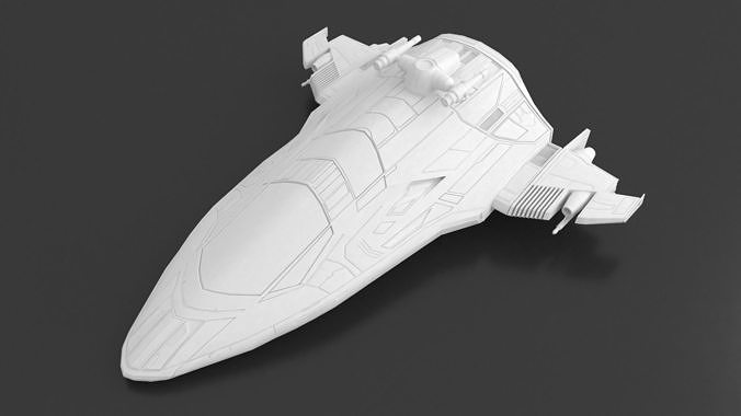 Starfighter Spaceship 3D print model