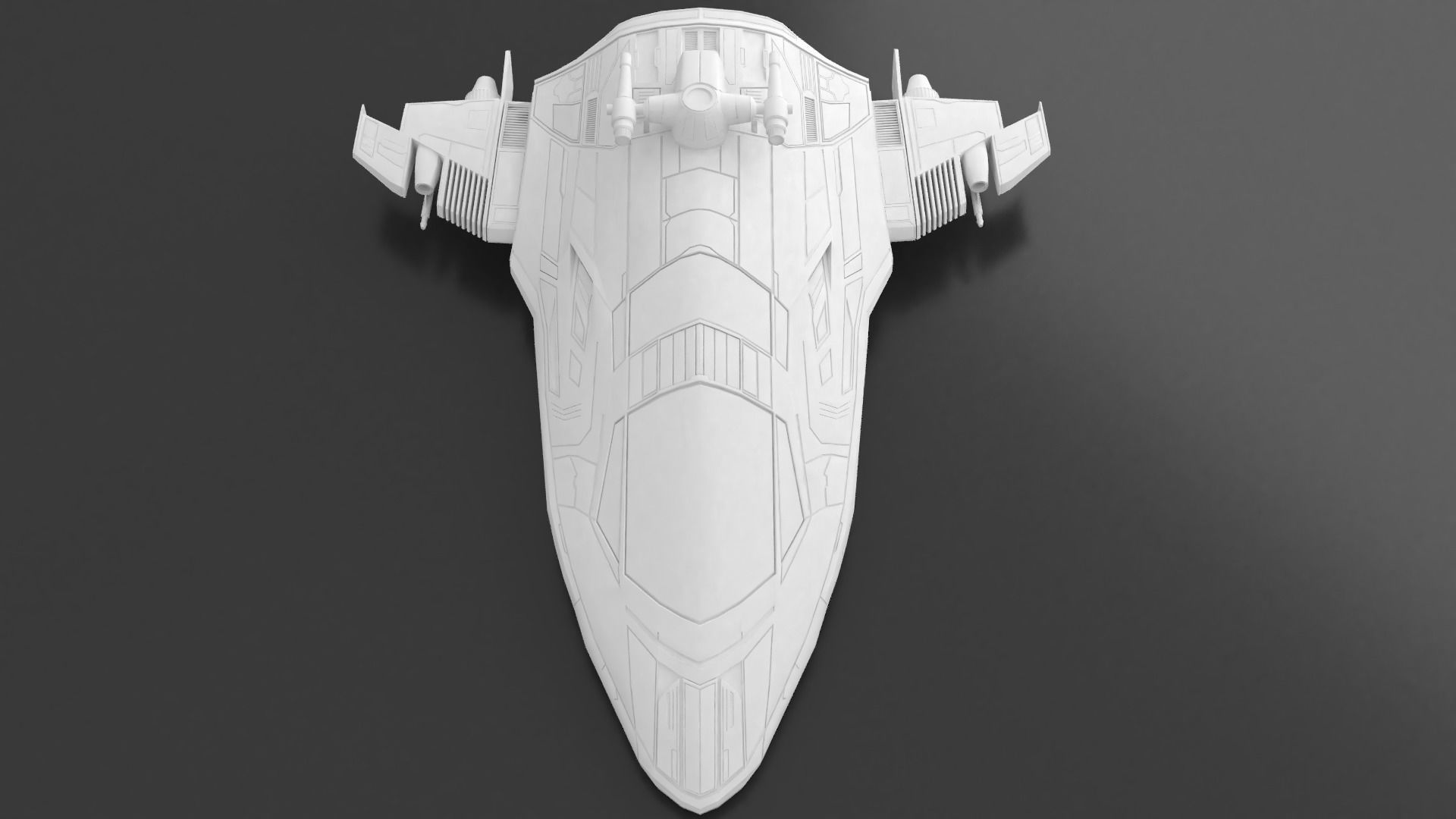 Starfighter Spaceship 3D print model_2