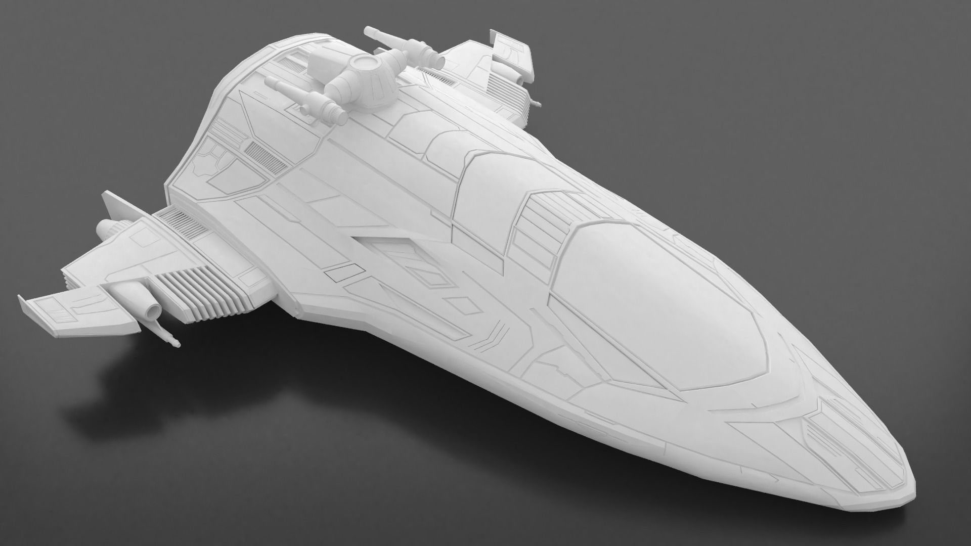 Starfighter Spaceship 3D print model_1
