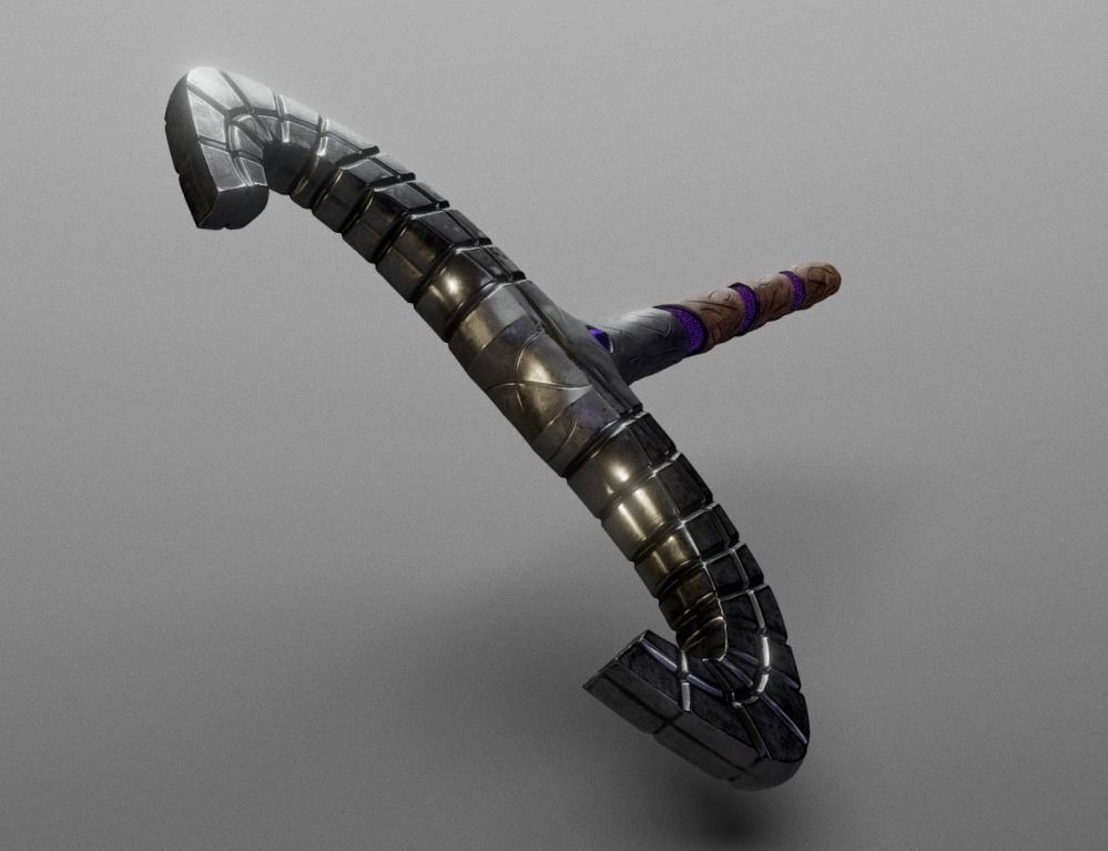 Broken Staff 3D model_3