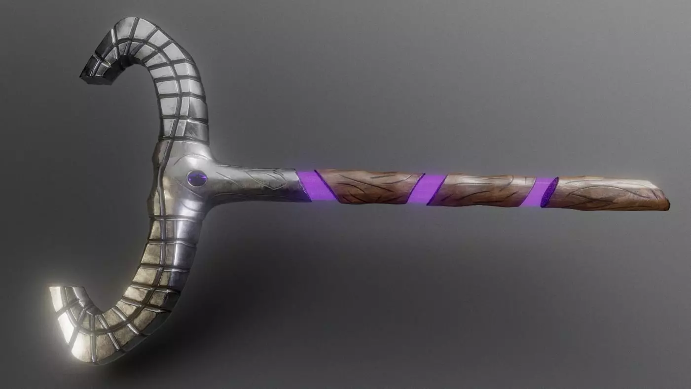 Broken Staff 3D model_0