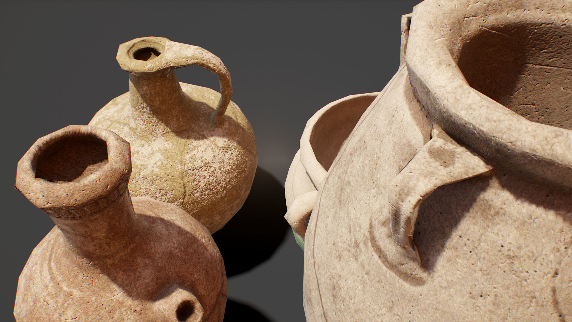 ancient pots  Low-poly PBR  Low-poly 3D model_9