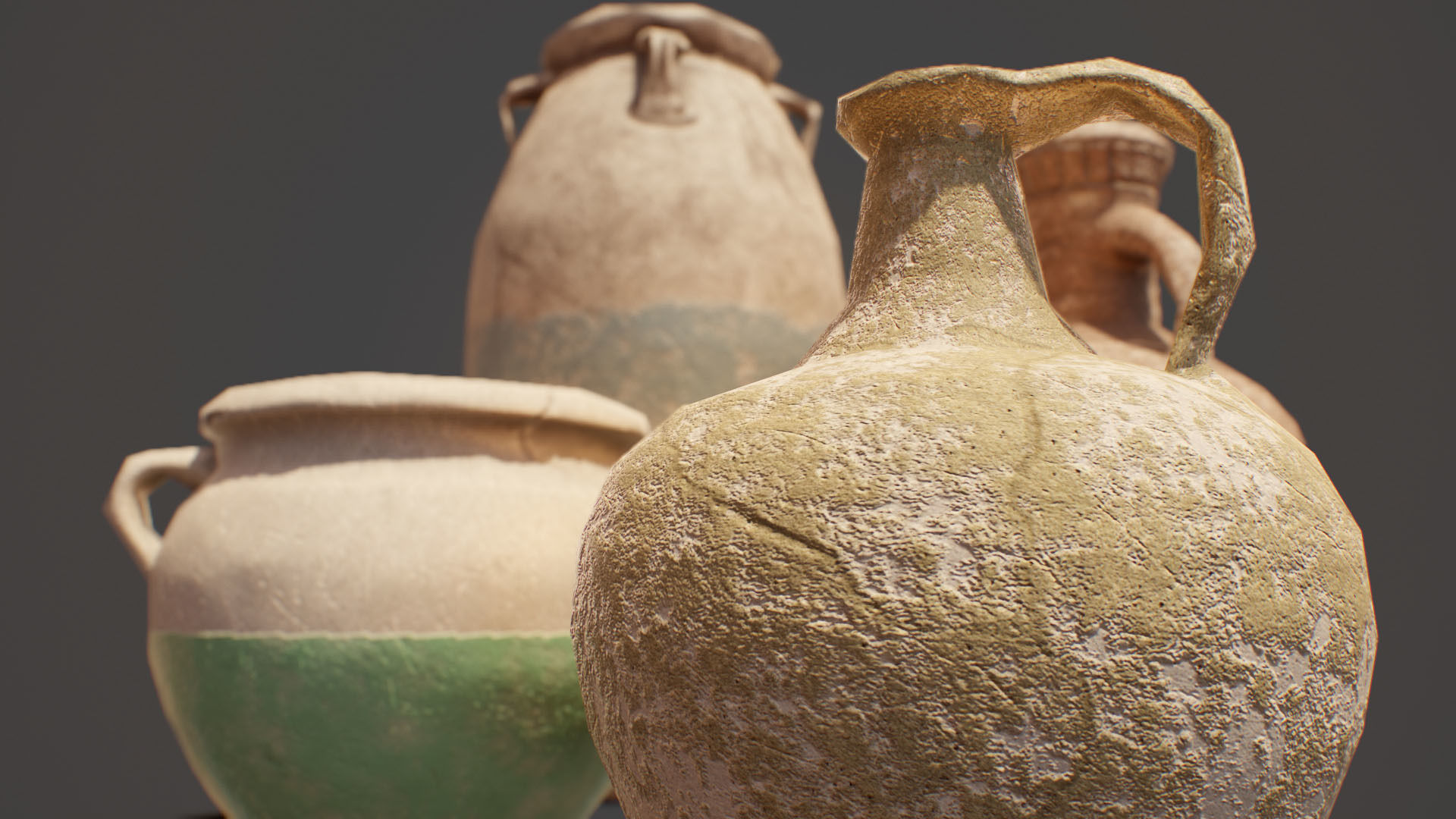 ancient pots  Low-poly PBR  Low-poly 3D model_10
