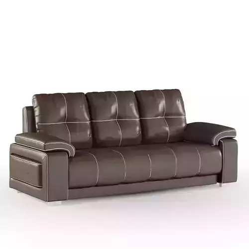 Brown Leather Sofa