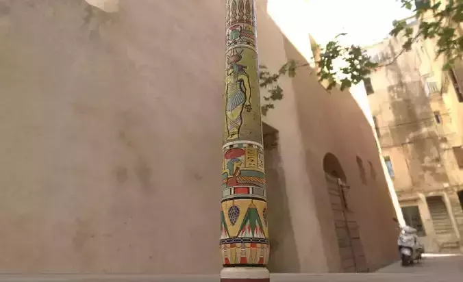 Tall Egyptian Column