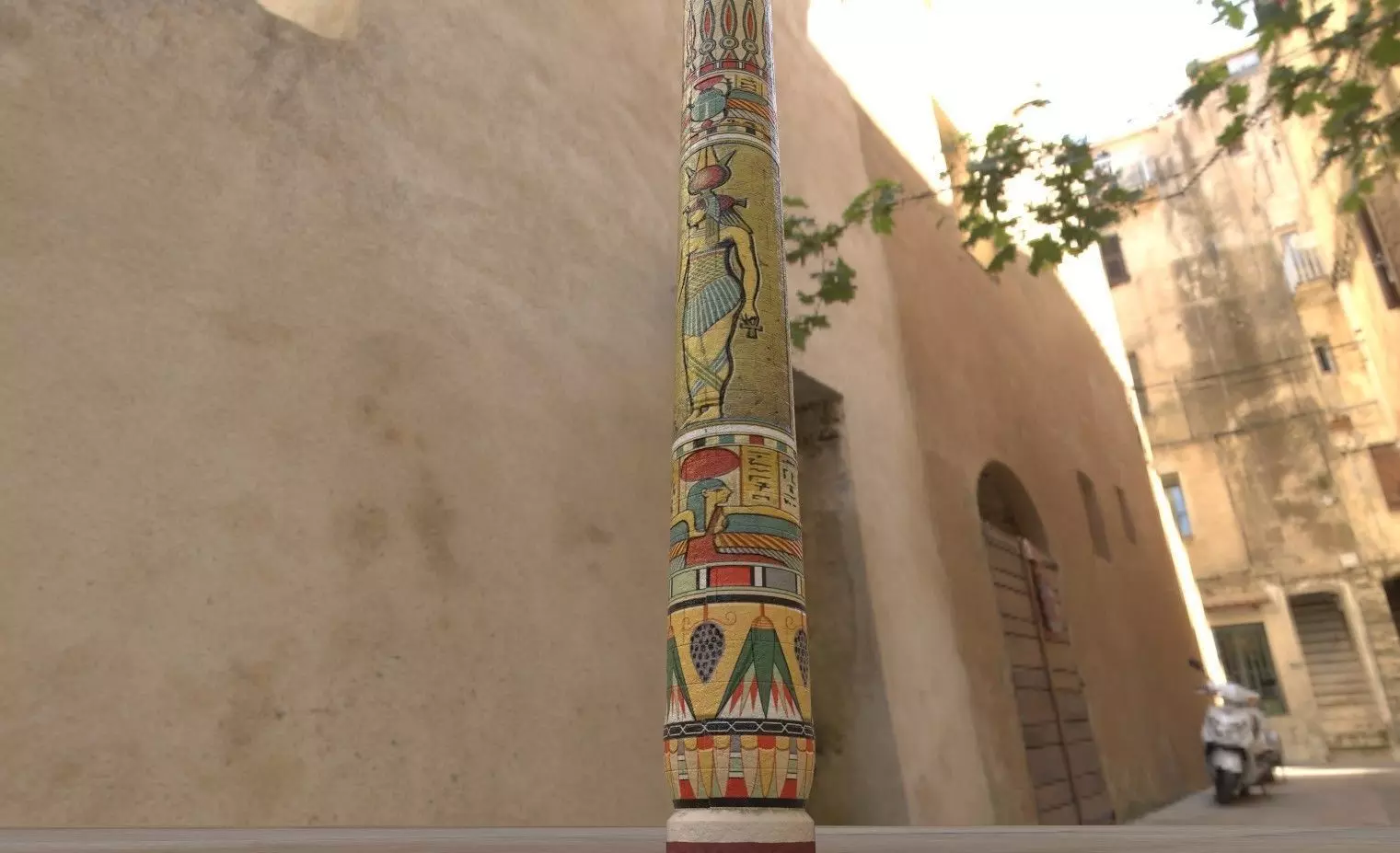 Tall Egyptian Column Low-poly 3D model