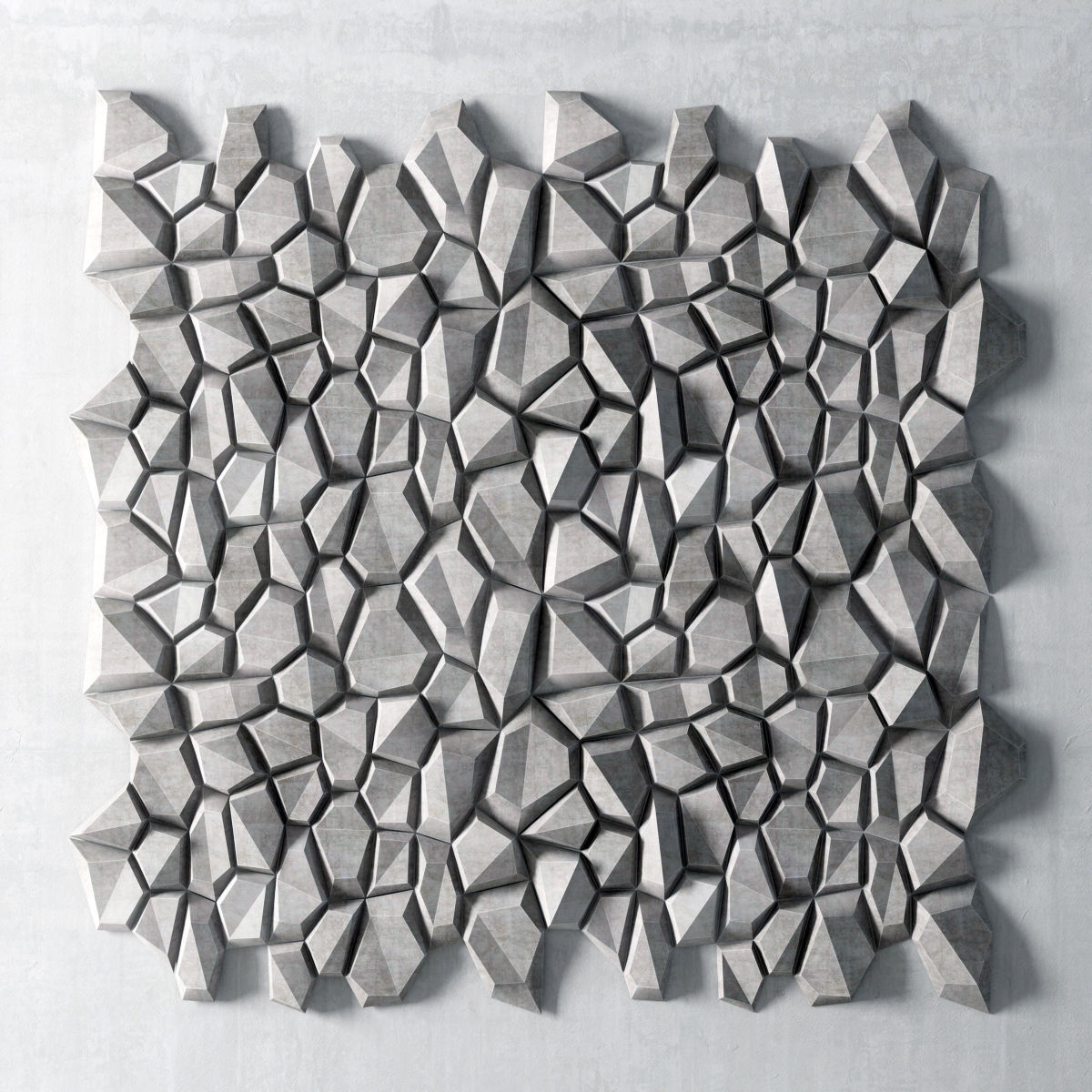 Panel decor polygon n4 3D model_1