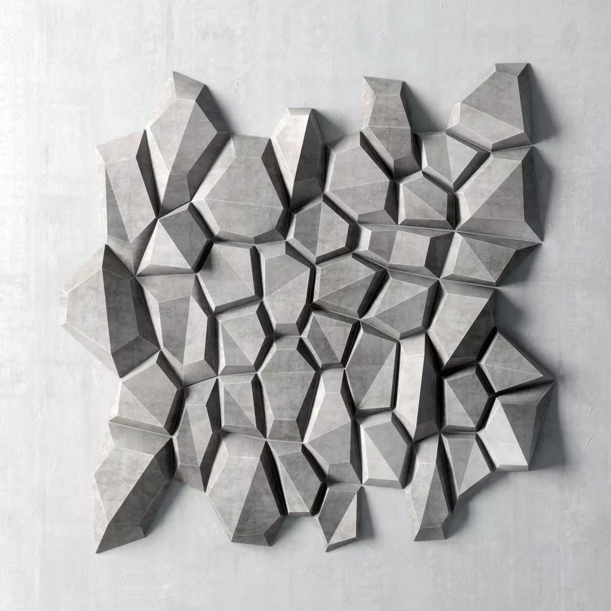 Panel decor polygon n4 3D model_0