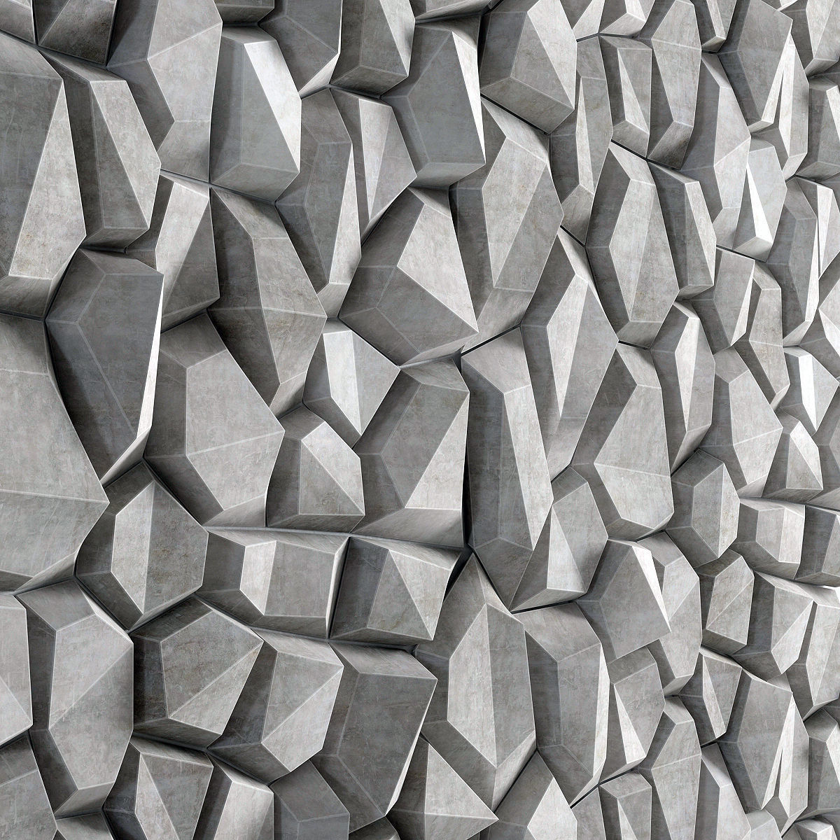 Panel decor polygon n4 3D model_4