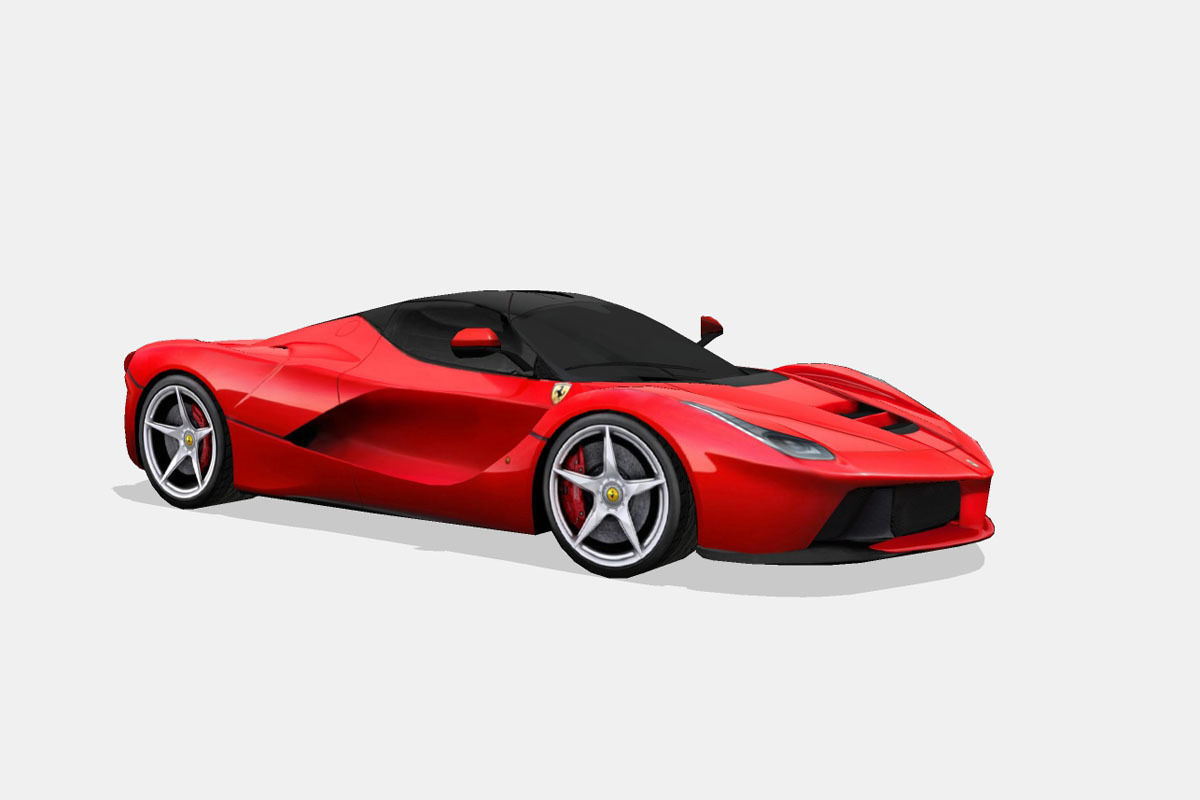 Ferrari LaFerrari Low-poly 3D model_15