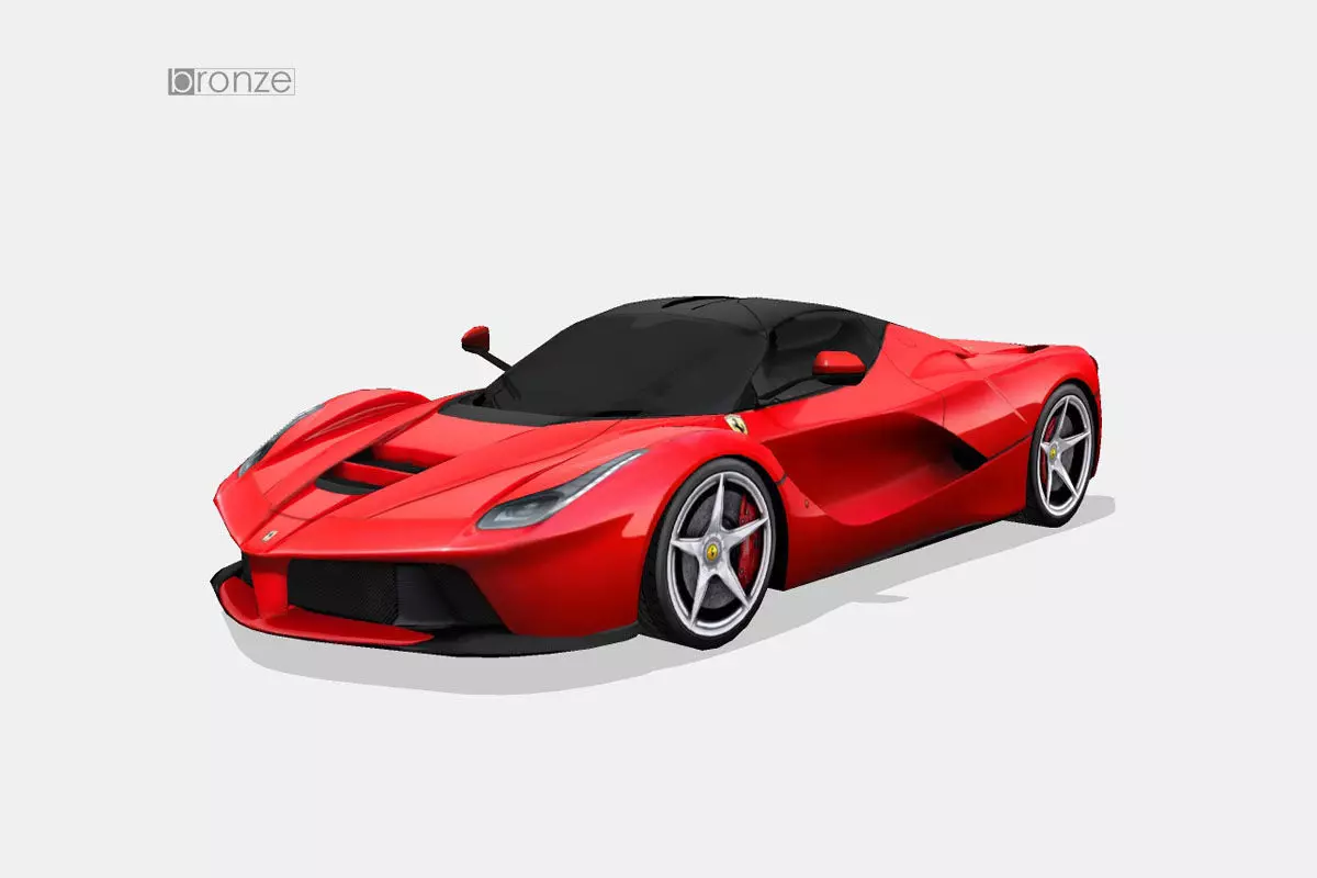 Ferrari LaFerrari Low-poly 3D model_0