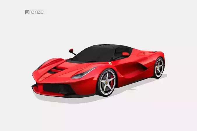 Ferrari LaFerrari Low-poly 3D model