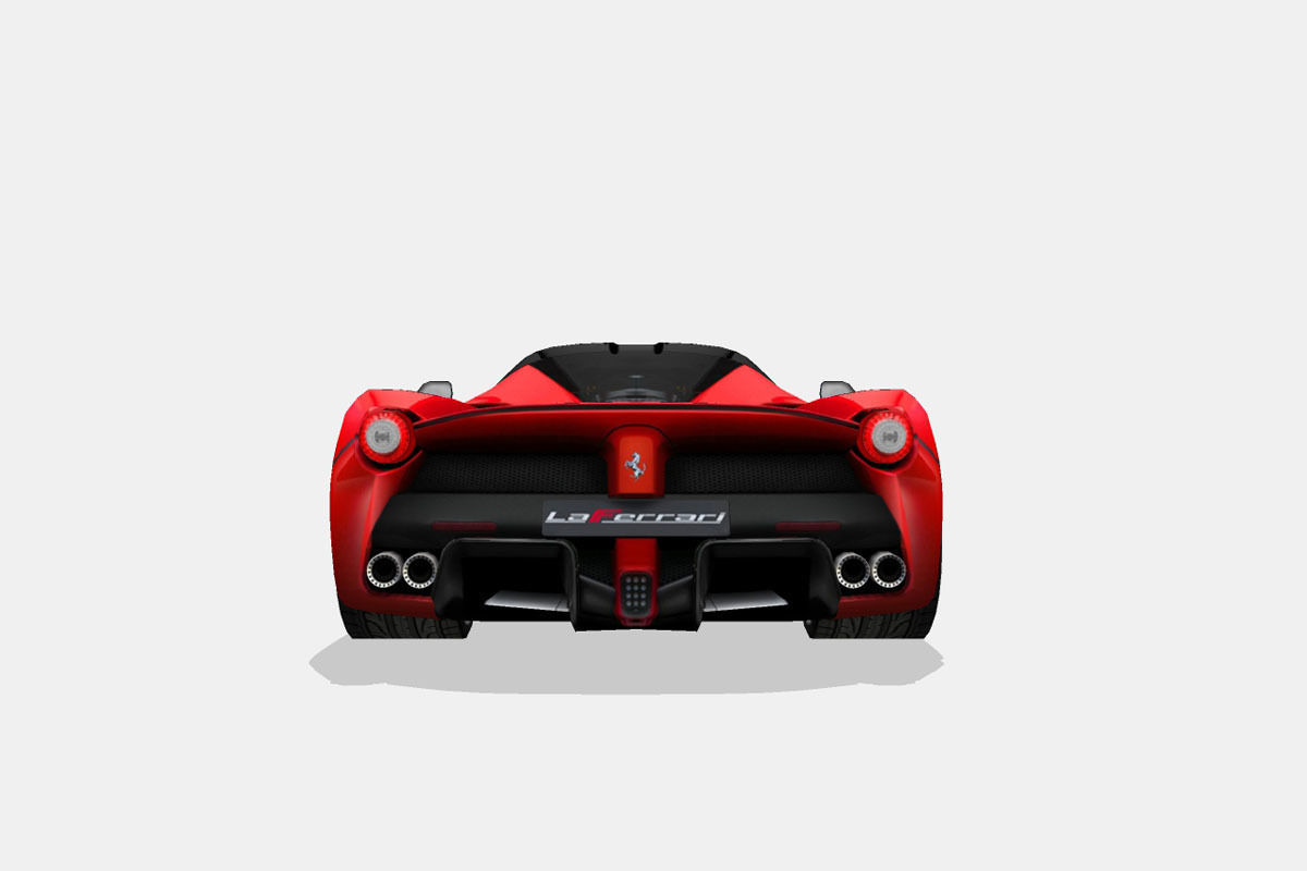 Ferrari LaFerrari Low-poly 3D model_8