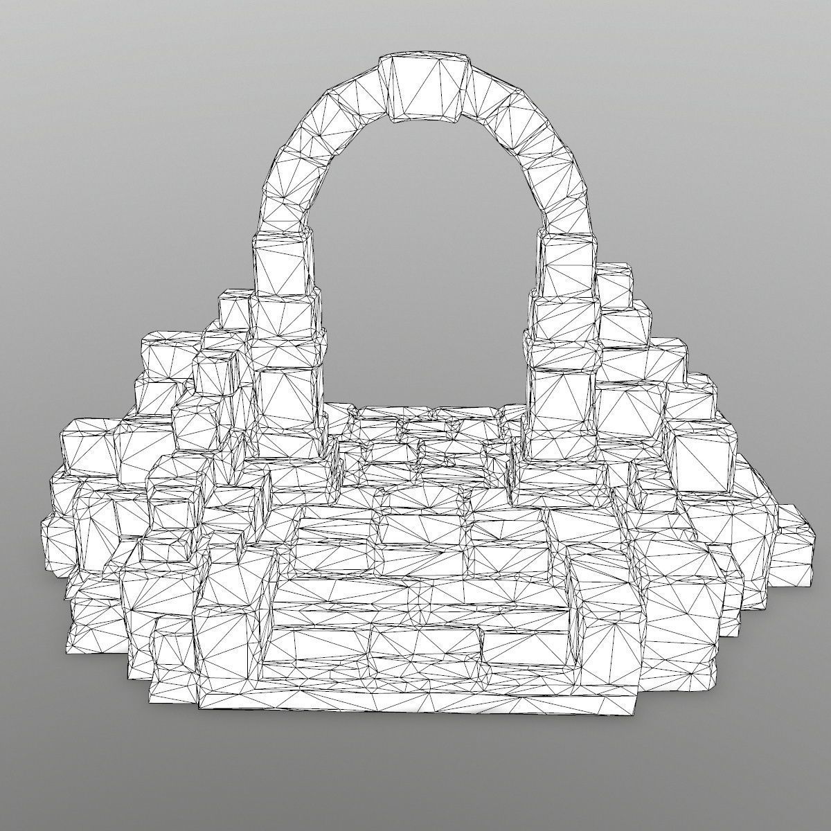 gate 3 stone archway Low-poly 3D model_8