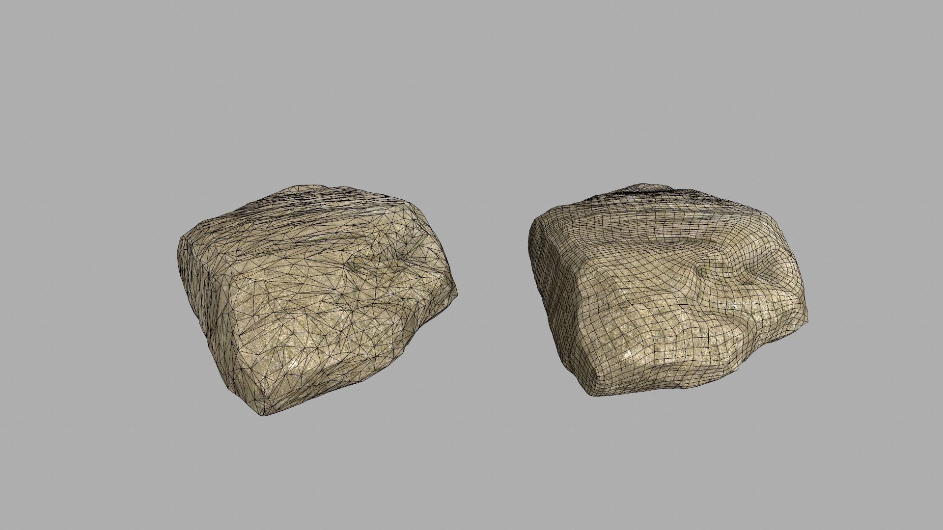sea rocks Low-poly 3D model_28