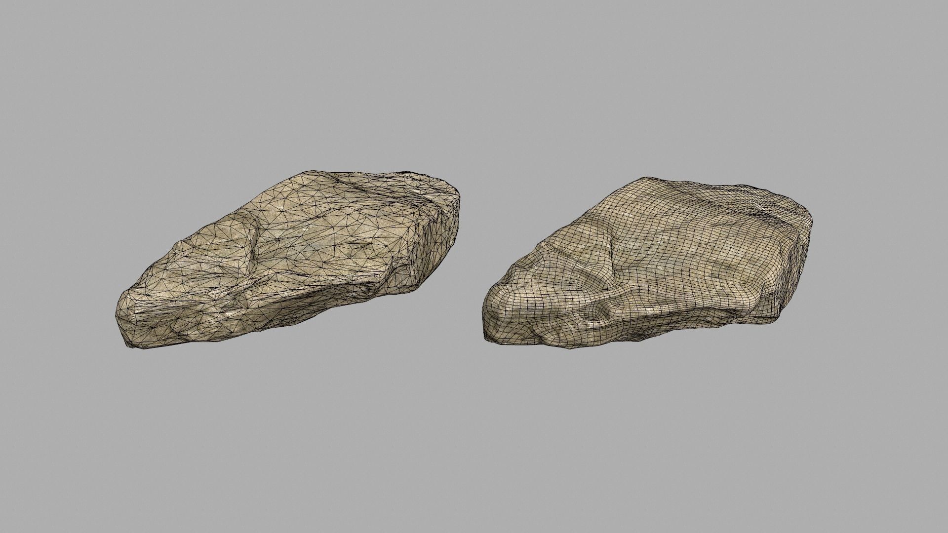 sea rocks Low-poly 3D model_17