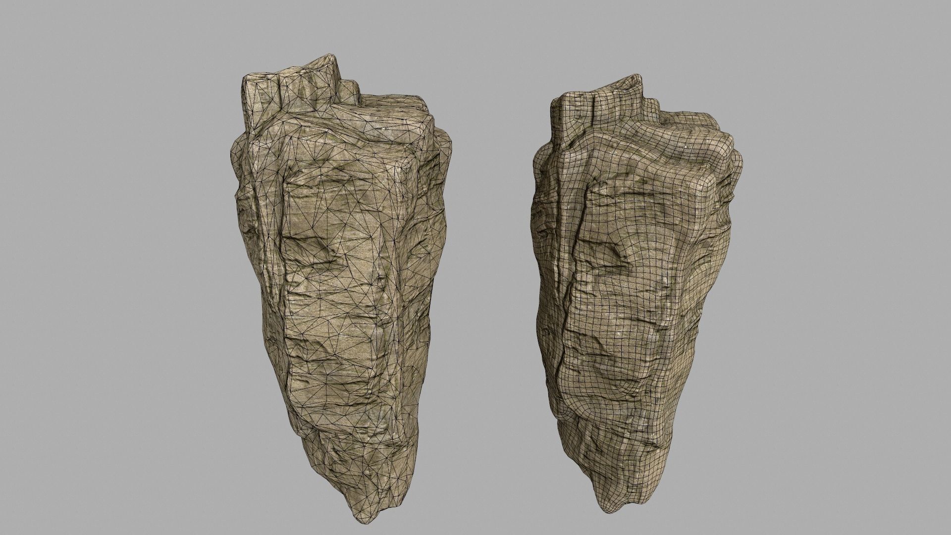 sea rocks Low-poly 3D model_21