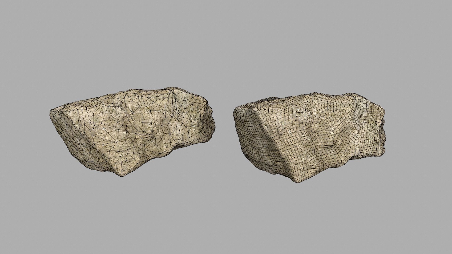 sea rocks Low-poly 3D model_23