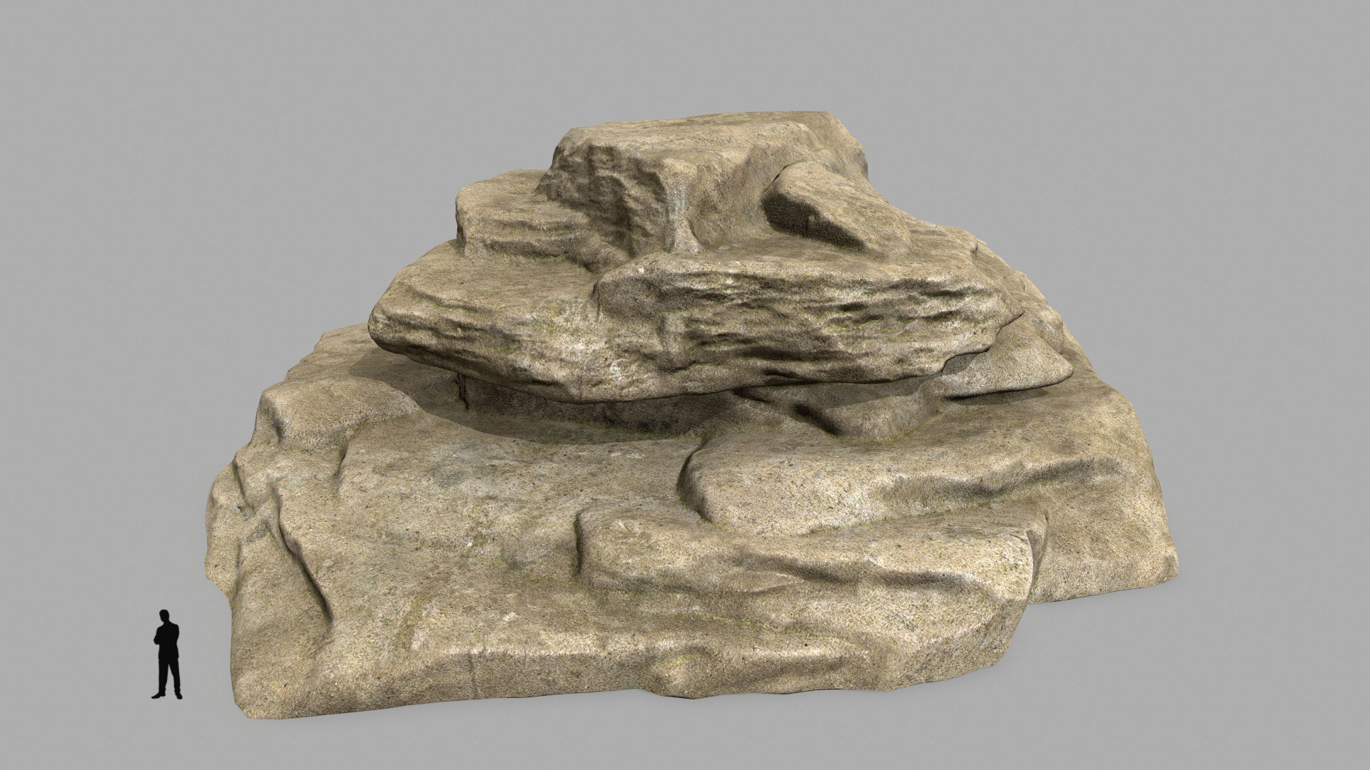 sea rocks Low-poly 3D model_7