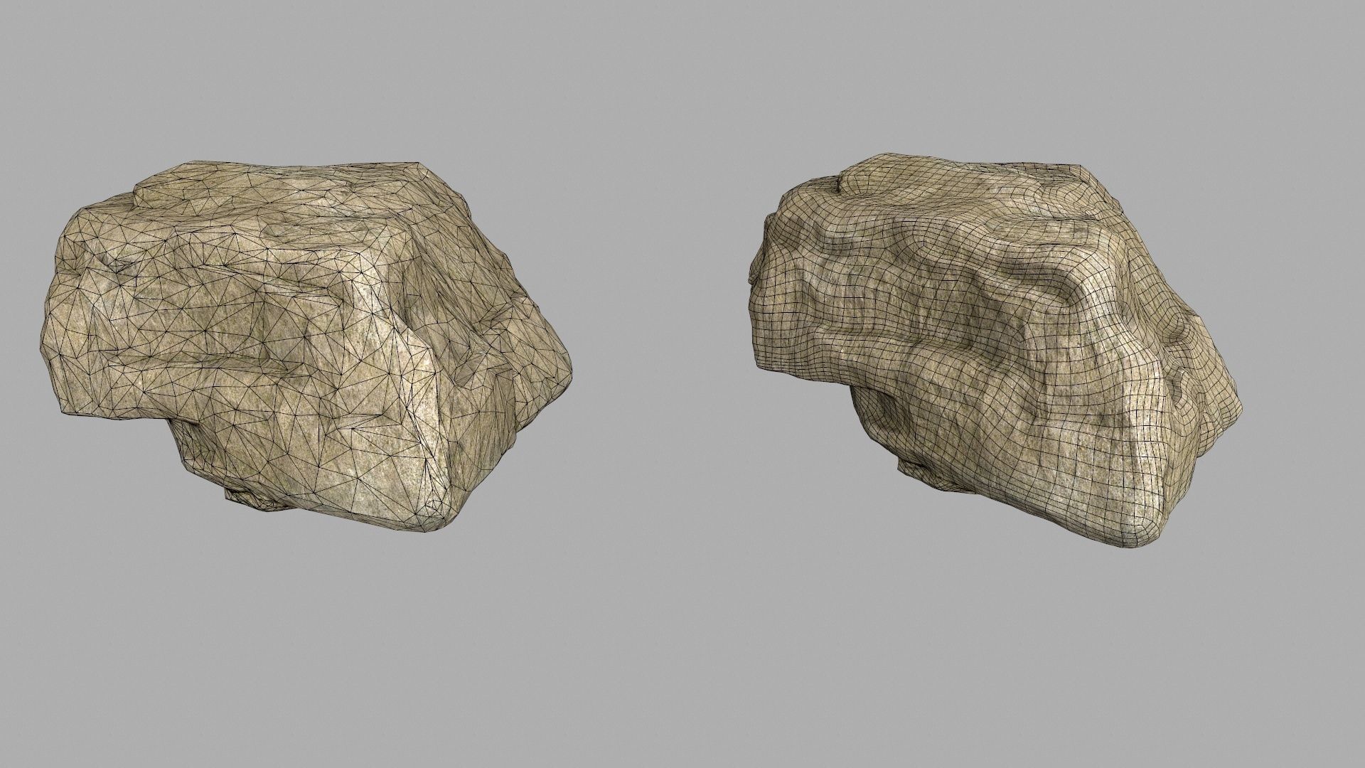 sea rocks Low-poly 3D model_18