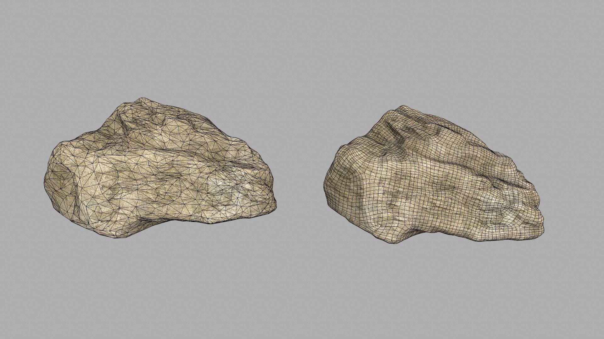 sea rocks Low-poly 3D model_22