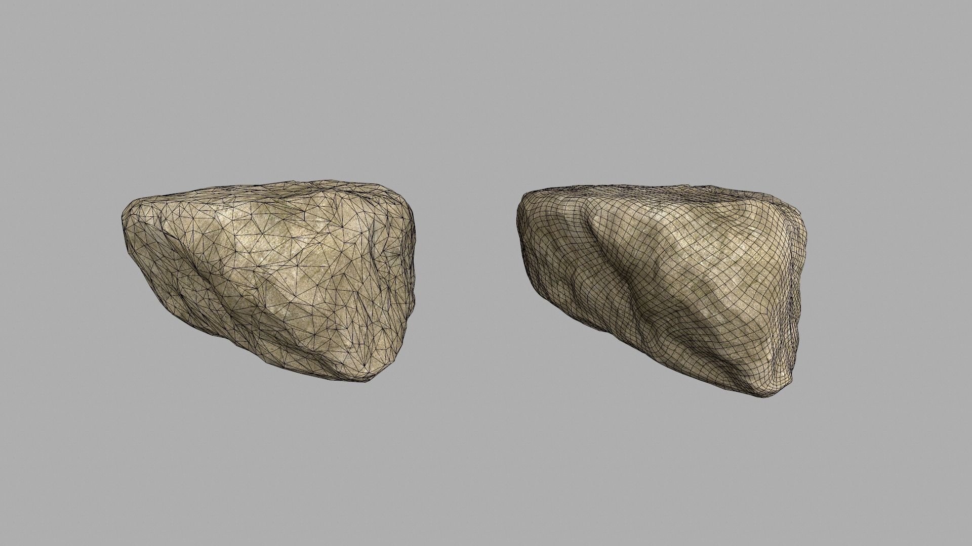 sea rocks Low-poly 3D model_26