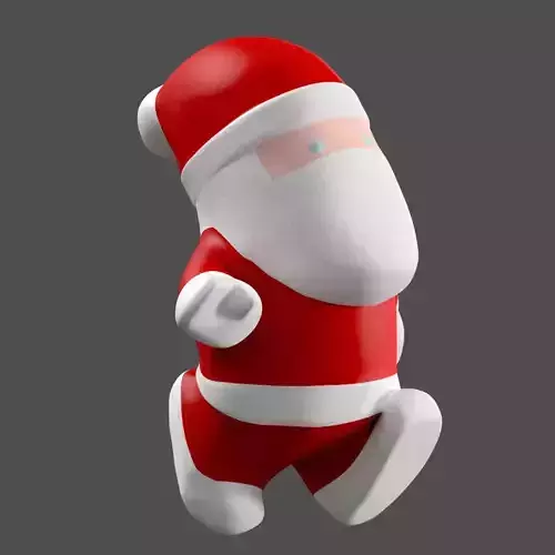 Little Cartoon Santa  3D model