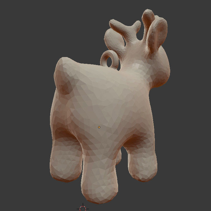  Christmas Cartoon Deer 3d Print STL Medium Poly model 3D print model_2