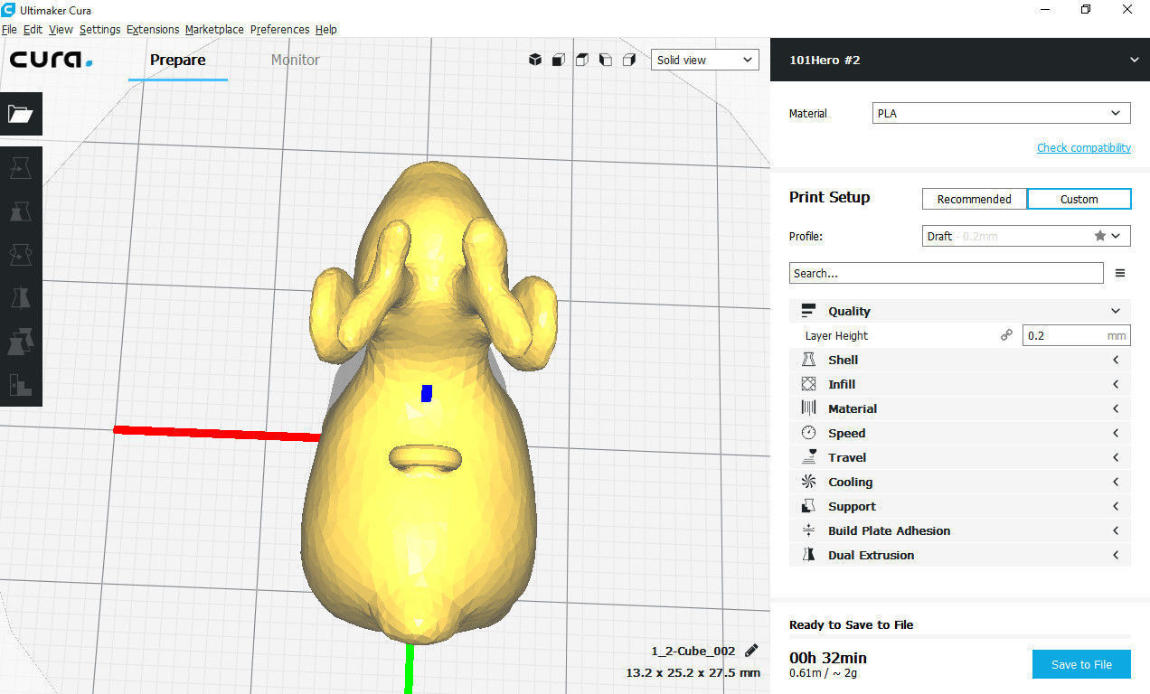  Christmas Cartoon Deer 3d Print STL Medium Poly model 3D print model_10