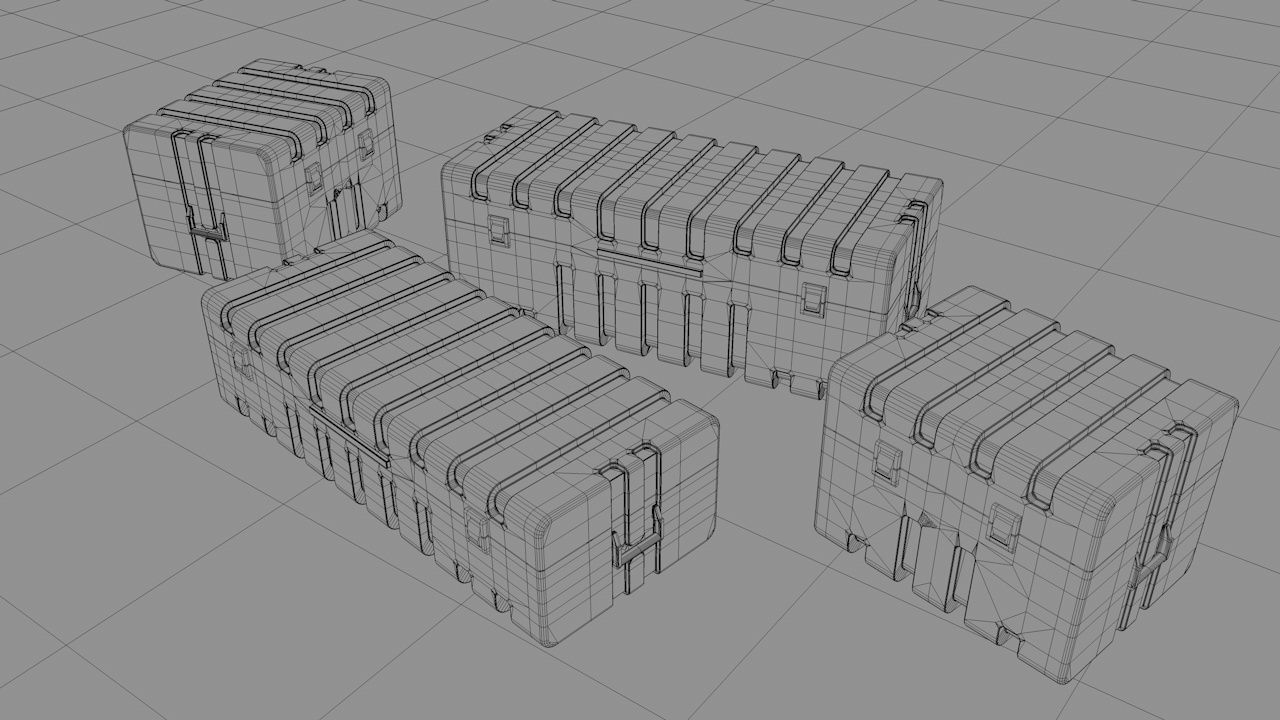 storage box design 3D model_2