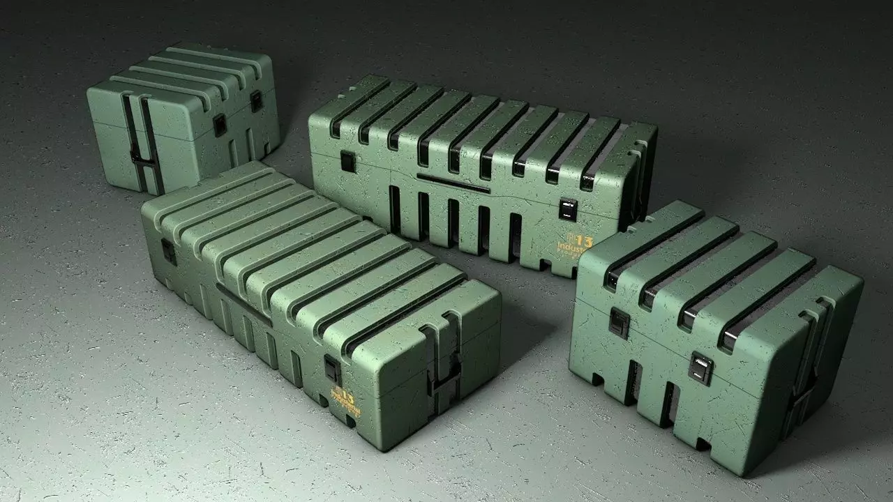 storage box design 3D model_0