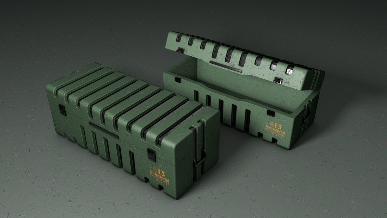 storage box design 3D model_3