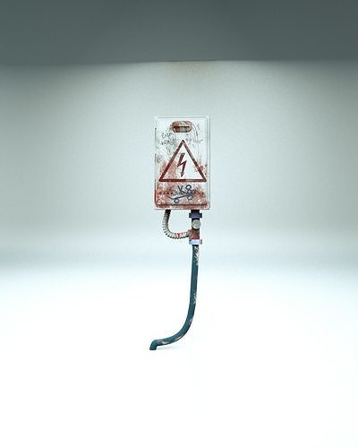 Electric Panel 3D Model for cinema4d - Octane render Low-poly 3D model