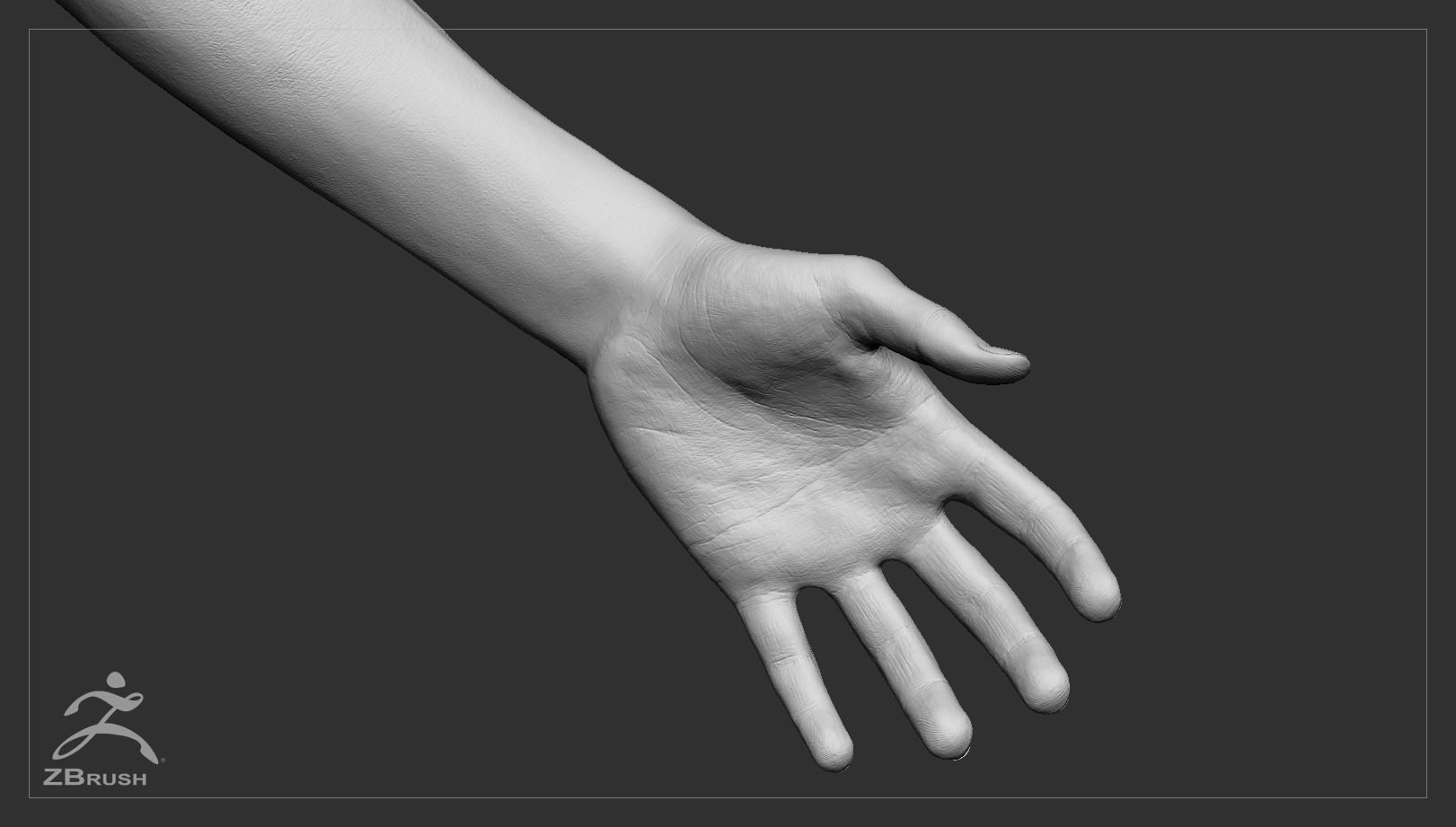 Skinny Male Basemesh 3D model_9