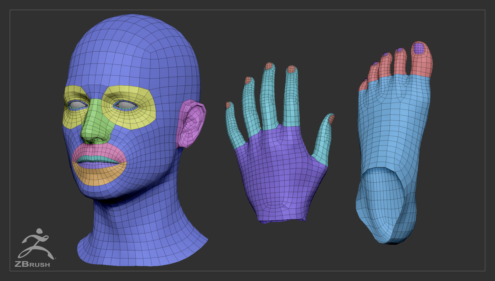 Skinny Male Basemesh 3D model_11