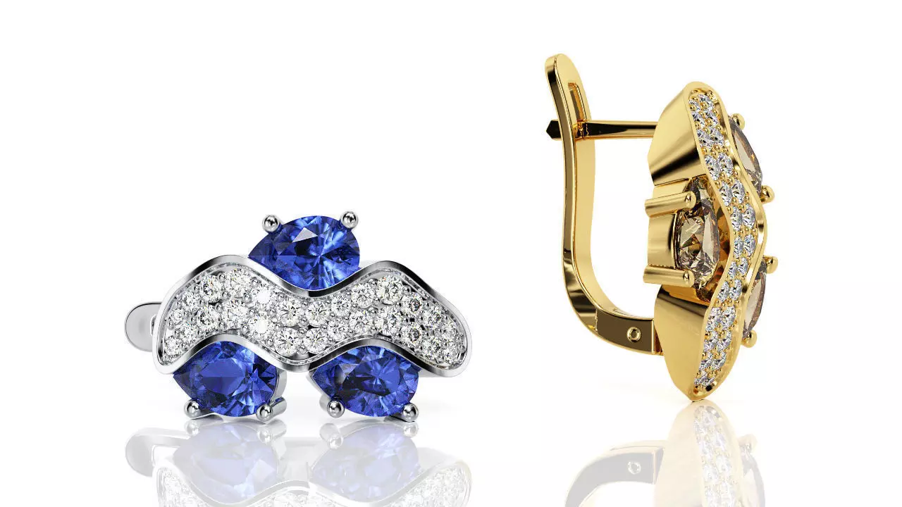 Earring S 0001 E 3D print model_0